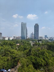 Fototapeta na wymiar Mexico City, modern capitals with park forests and buildings