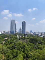 Fototapeta na wymiar Mexico City, modern capitals with park forests and buildings