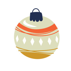 Christmas decorations. Christmas ball. New Year mood. Vector image.