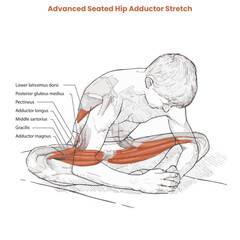 Muscle movement. Biceps triceps motion anatomy. Biceps brachii, flexion, extension. Arm and hand contracts, relax gesture. Illustration vector diagram.
