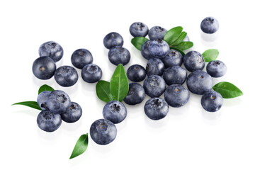 blueberries isolated