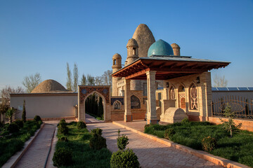 A colorful mosque in Kokand. Uzbekistan.