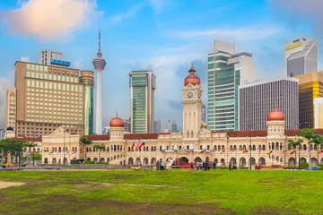Fotobehang Downtown Kuala Lumpur city skyline, cityscape of Malaysia © f11photo