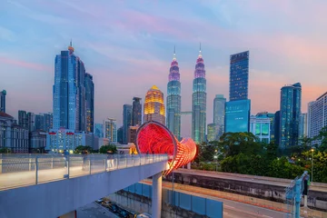Downtown Kuala Lumpur city skyline, cityscape of Malaysia