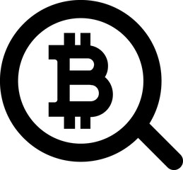 Bitcoin, cryptocurrency, mining icon