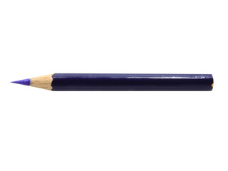 short-handled crayon used for coloring or drawing isolated on white background.