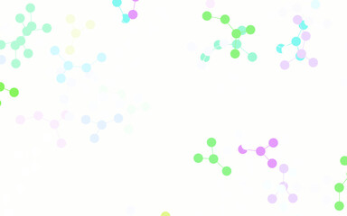 Light Blue, Red vector pattern with artificial intelligence network.