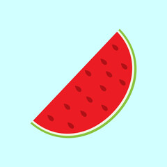Fresh watermelon illustration vector