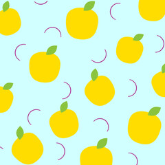 Vector background with lemon pattern