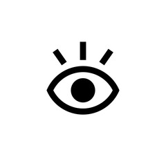 Outline eye icons. Open and closed eyes images, sleeping eye shapes with eyelash, vector supervision and searching signs, eye icon set. vision icon, see view icons, eyesight symbol, look sign