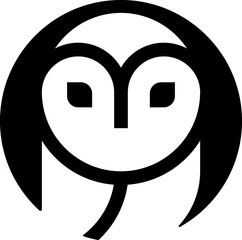 Owl black icon