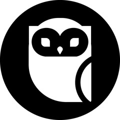 Owl black icon