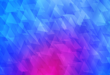Obraz premium Light Pink, Blue vector backdrop with rhombus.