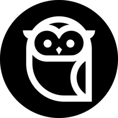 Owl black icon
