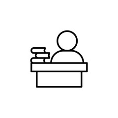 Learning theme icon suitable for web, application or additional components for your project