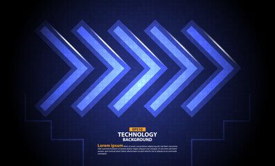 Technology Creative Arrow Design Vector