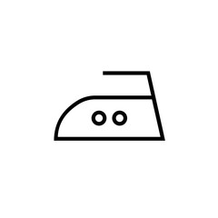 Iron icons set. Home appliance, steam generator iron. Iron Surface. Clothing Ironing Steam Heat Press. Vector Flat Line Stroke Icon.