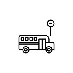 School Bus theme icon suitable for web, application or additional components for your project