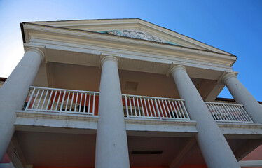 Obraz premium Front of Parliament building - Nassau, The Bahamas