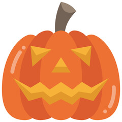jack o lantern flat icon