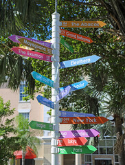 Signpost vertical - Nassau, Bahamas