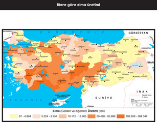 turkey agricultural production areas map