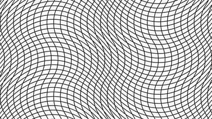 Grid depth 4k, background lines sporty, squares intersect with wavy curves