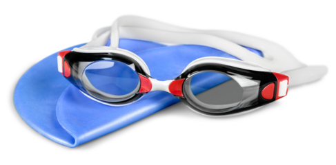 Swimming Goggles and Cap