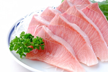 よく脂がのったブリの刺身