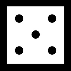 Fototapeta premium Dice line icon