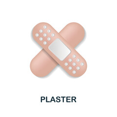 Plaster icon. 3d illustration from medicine collection. Creative Plaster 3d icon for web design, templates, infographics and more