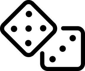 Dice line icon