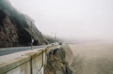 Papier Peint photo Plage de Baker, San Francisco Ocean Beach is a beach on the west coast of San Francisco, California, United States, bordering the Pacific Ocean. It is adjacent to Golden Gate Park