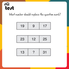 Practice Questions Worksheet for Education and IQ Test. Intelligence questions, Find next - puzzle questions