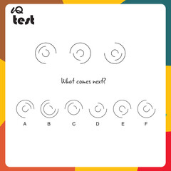 Practice Questions Worksheet for Education and IQ Test. Intelligence questions, Find next - puzzle questions