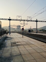 Railroad Station (Asan - Republic of Korea) 아산역(아산시) - obrazy, fototapety, plakaty