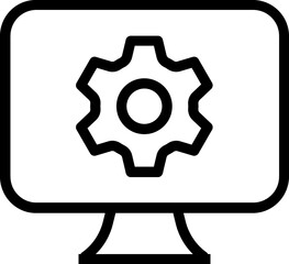 Black Computer Service Logo