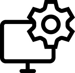 Black Computer Service Logo