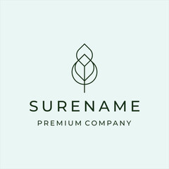 green leaf logo design with simple design green leaf logo design with simple design custom logo design vector illustration