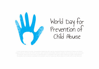 World day for prevention of child abuse background.