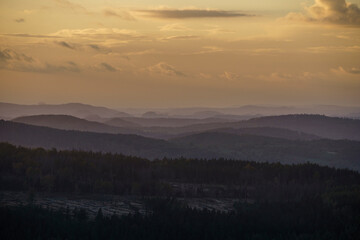 Dramatische Abendstimmung im Lausitzer Gebirge 3