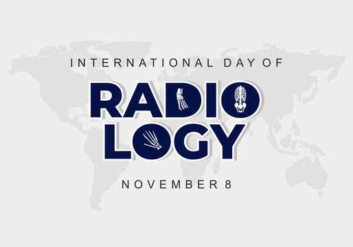 International day of radiology background celebrated on november 8.