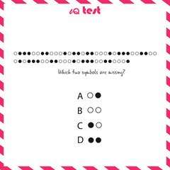 Practice Questions Worksheet for Education and IQ Test. Intelligence questions, Find next - puzzle questions