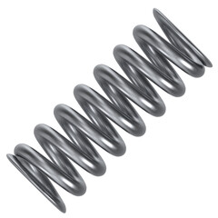 Naklejka premium 3d rendering illustration of an helical compression spring
