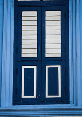 old and classic wooden window