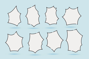 speech bubble  speech balloon suitable for illustration and comic