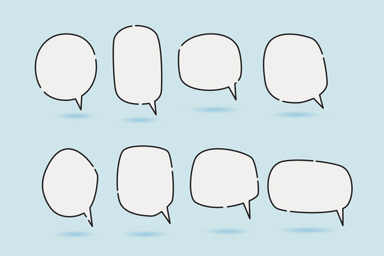 speech bubble  speech balloon suitable for illustration and comic