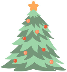 pastel christmas tree