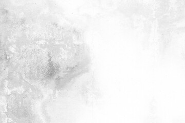 White Grunge and Stained Concrete Wall Texture Background with Space for Text.