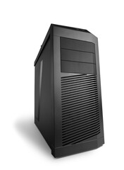 Pc computer box computer case computer tower isolated chassis